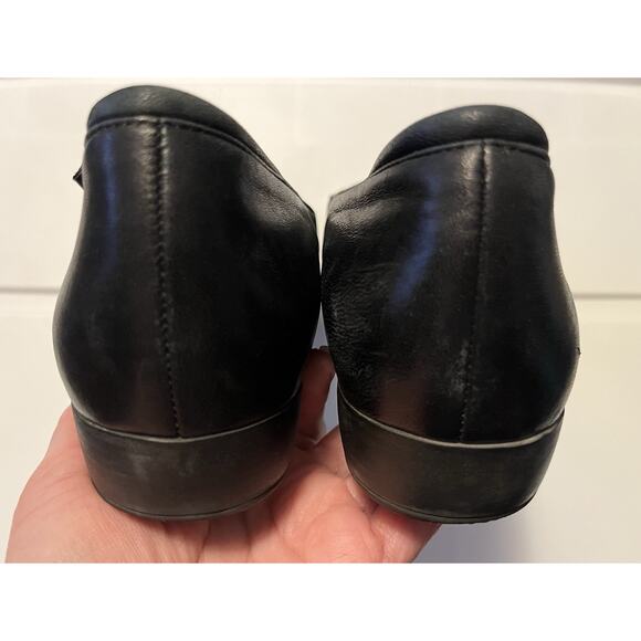 Mephisto Mary Jane Flats Women 7M Shoes Black Leather Slip On Comfort Loafers - Picture 8 of 11